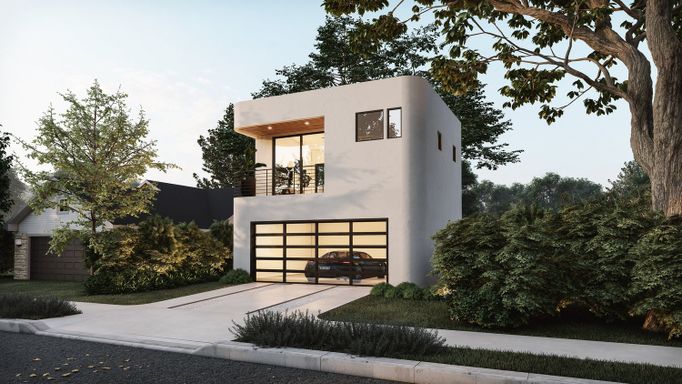 Two-story energy-generating home